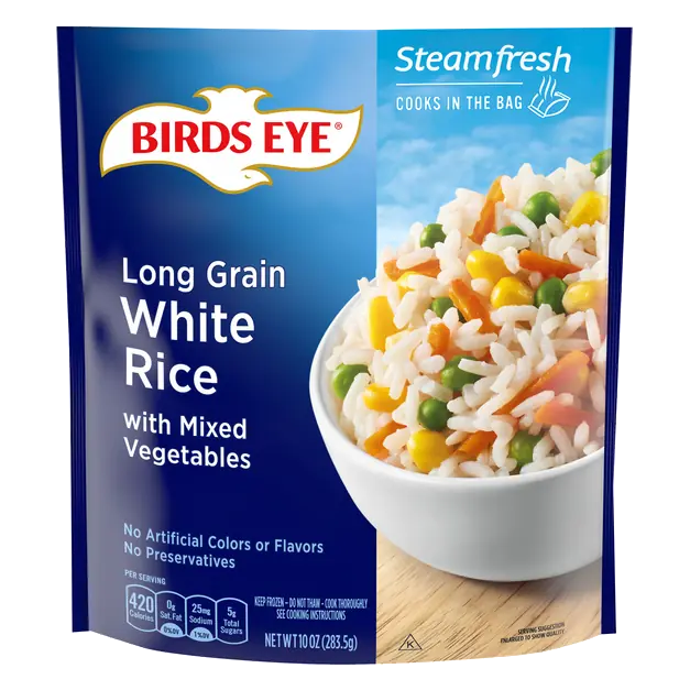 Steamfresh Long Grain White Rice with Mixed Vegetables Frozen