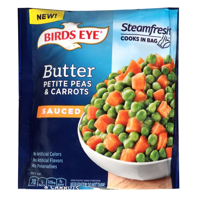 Steamfresh Sauced Butter Petite Peas & Carrots Frozen