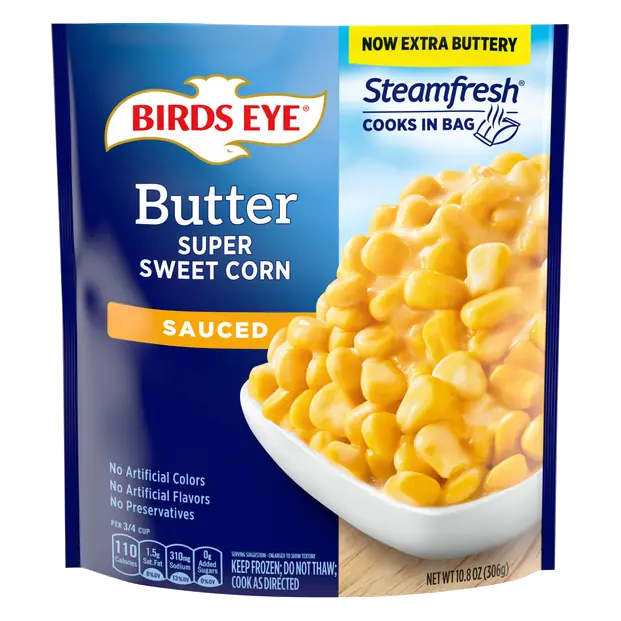 Steamfresh Sauced Butter Super Sweet Corn Frozen