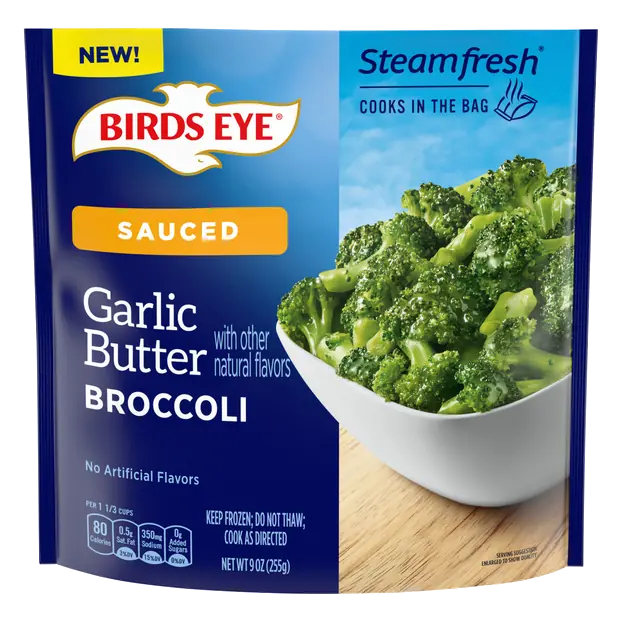 Steamfresh Sauced Garlic Butter Broccoli Frozen