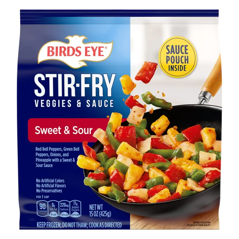 Stir-Fry Veggies & Sauce, Sweet & Sour, Frozen