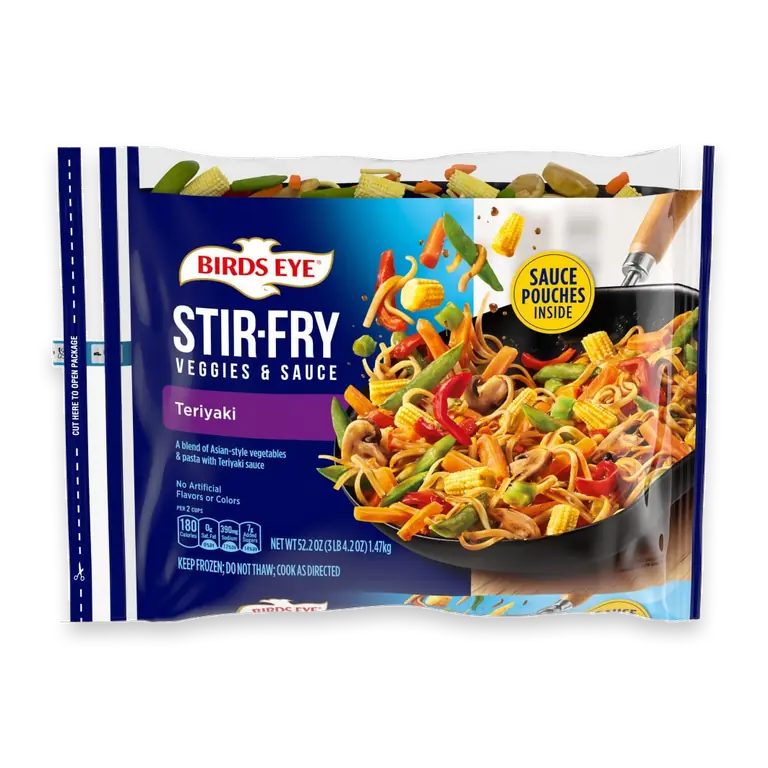 Teriyaki Frozen Stir Fry Veggies and Sauce, Frozen Vegetables