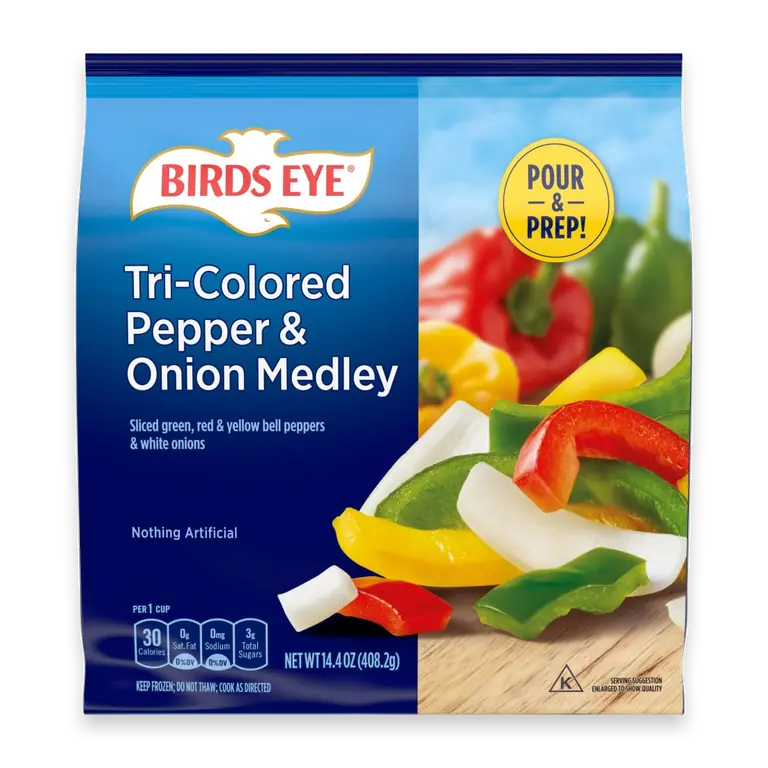 Tri-Colored Pepper & Onion Medley