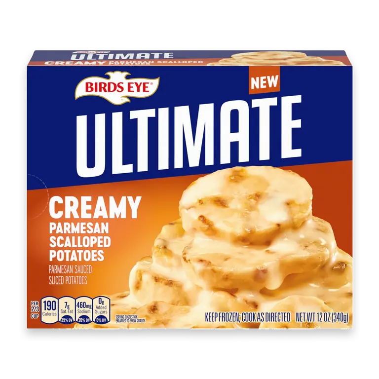 Ultimate Creamy Parmesan Scalloped Potatoes, Frozen Vegetables
