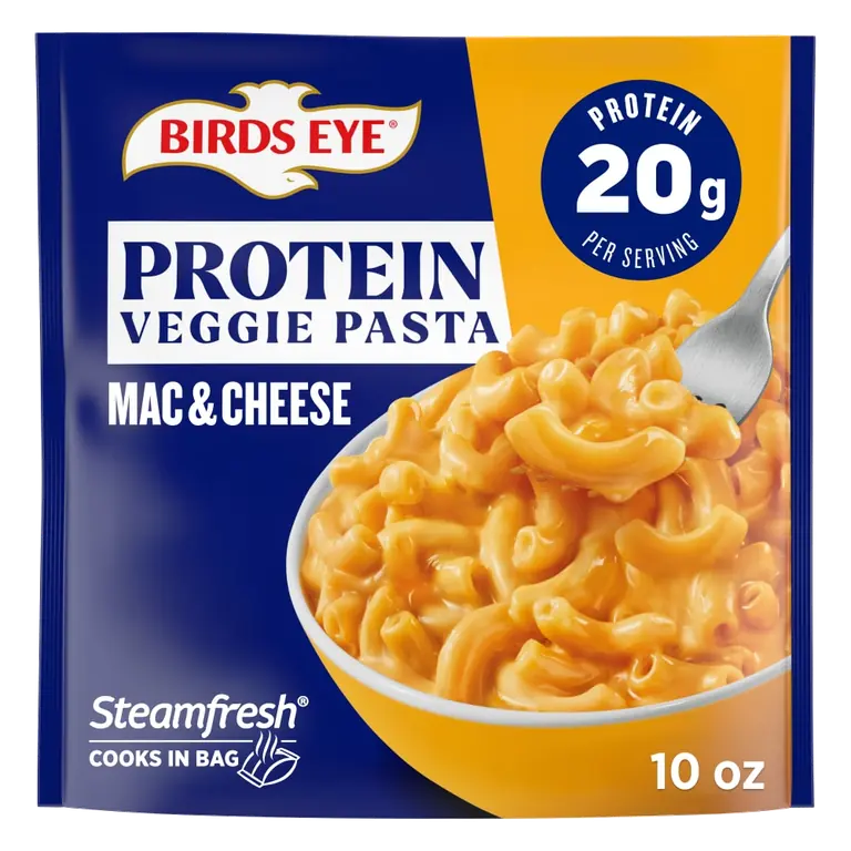 Veggie Pasta Mac and Cheese Elbows with Cheddar Cheese Sauce, Frozen Sides