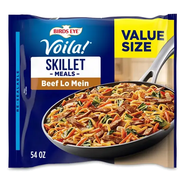 Voila! Beef Lo Mein, Value Size Skillet Meal, Frozen Meal
