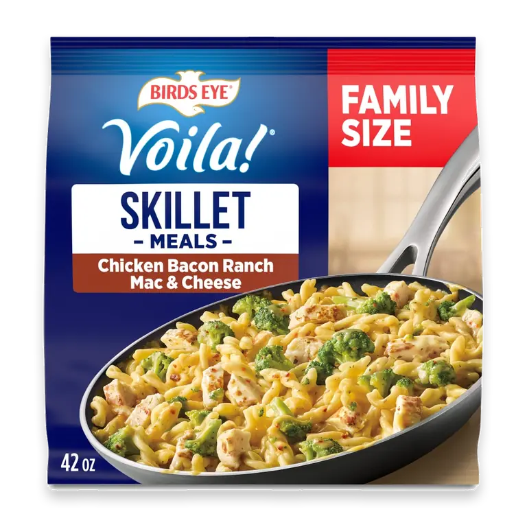 Voila! Chicken Bacon Ranch Mac & Cheese Family Size Frozen Skillet Meal