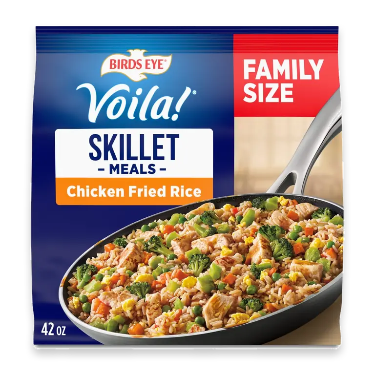 Voila! Chicken Fried Rice Family Size Frozen Skillet Meal