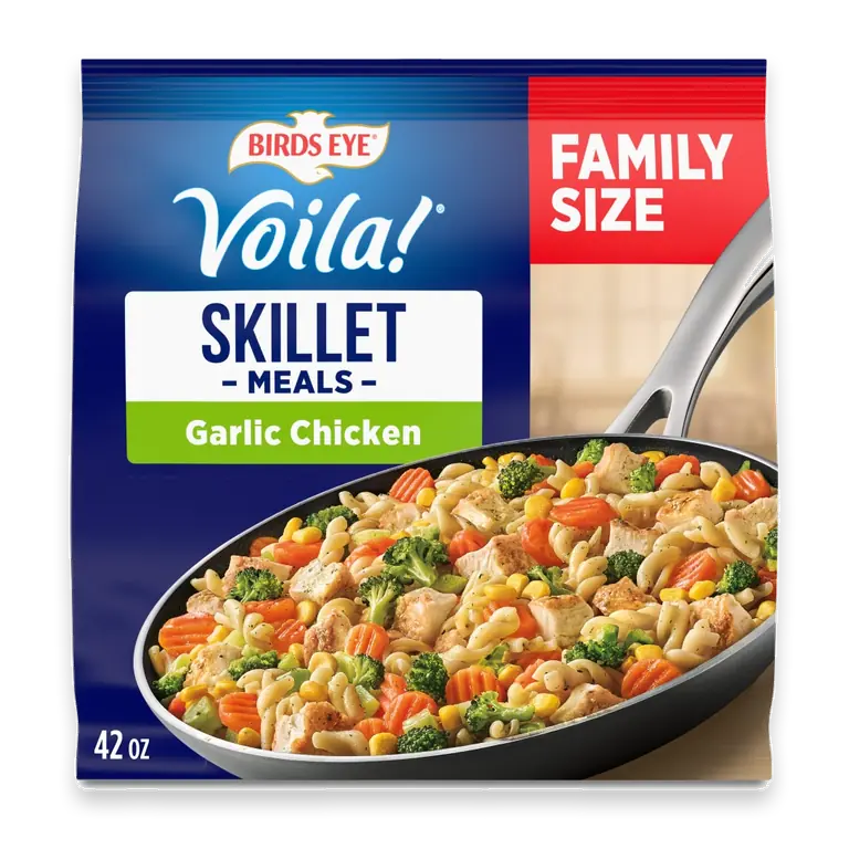Voila! Garlic Chicken Family Size Frozen Skillet Meal
