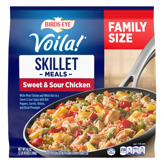 Voila! Sweet & Sour Chicken Family Size Frozen Skillet Meal