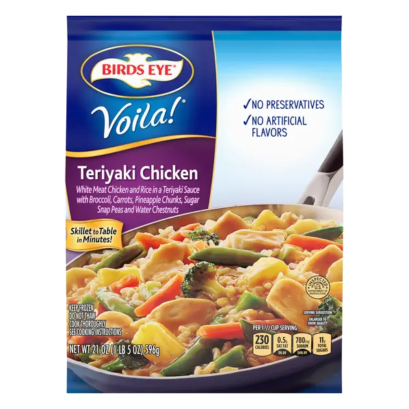 Voila! Teriyaki Chicken Frozen Skillet Meal
