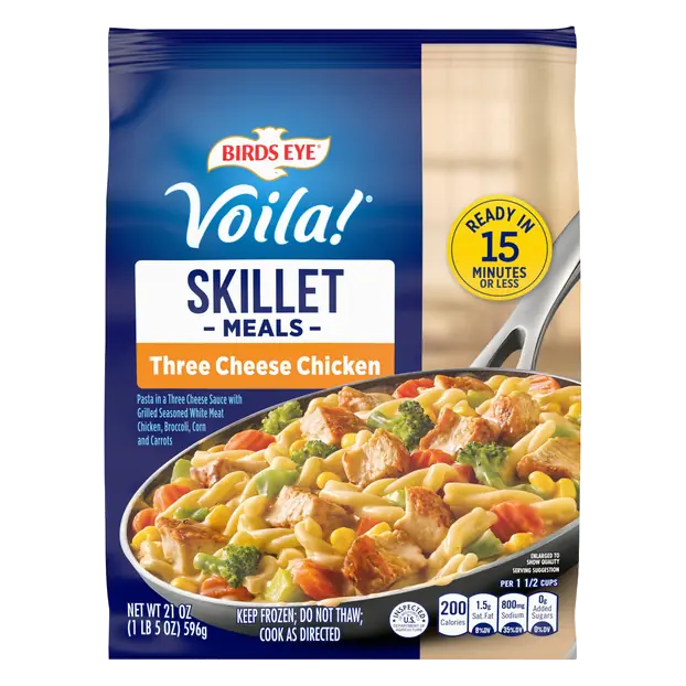 Voila! Three Cheese Chicken Frozen Skillet Meal