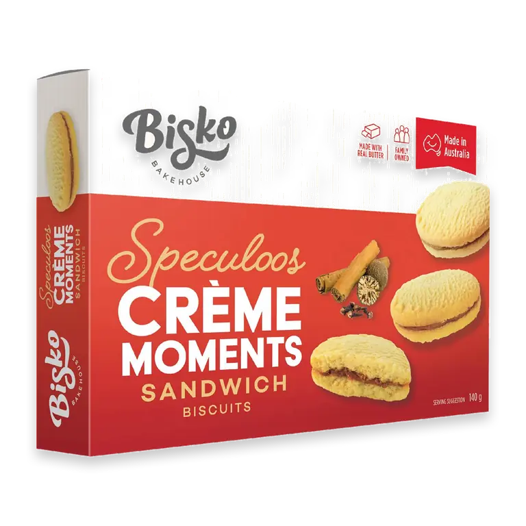Creme Moments Shortbread With Speculoos Cream Filling