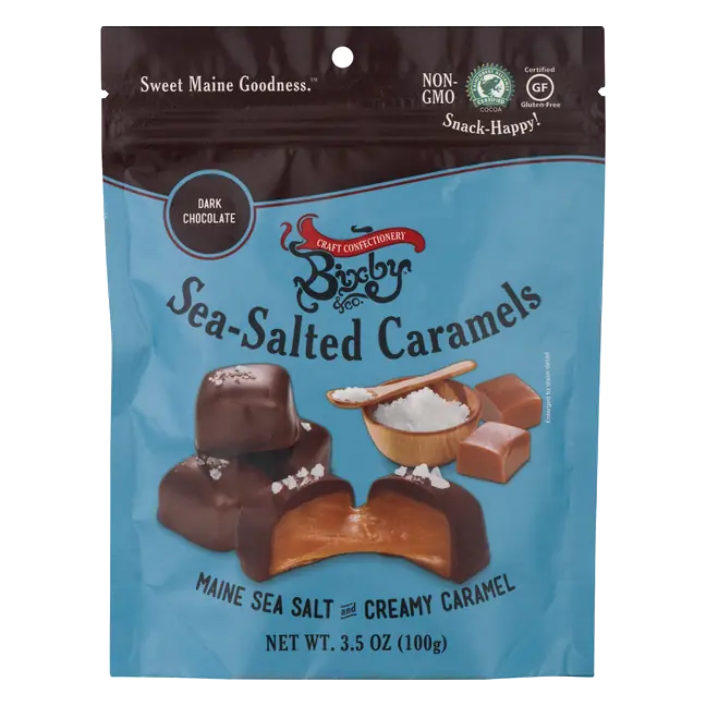 Organic Dark Chocolate Sea Salted Caramels Candy