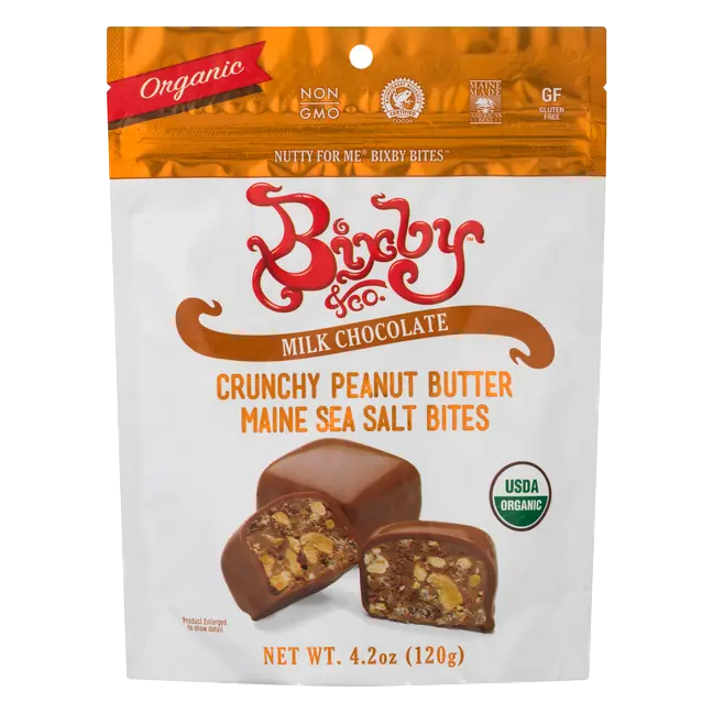 Organic Milk Chocolate Crunchy Peanut Butter Bites Candy