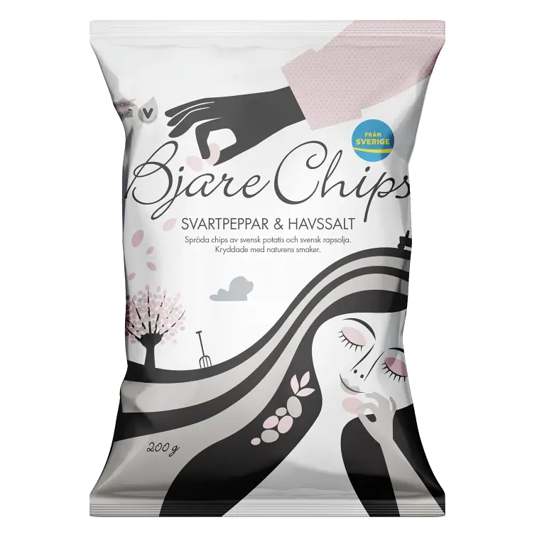 Chips Svartpeppar & Havsalt 200g