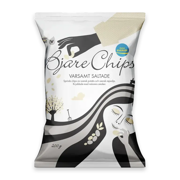 Chips Varsamt saltade 200g