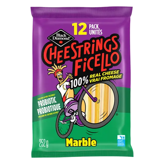 Cheestrings Probiotic Marble 12 Pack 252 g