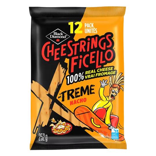 Cheestrings X Treme Nacho 12 Pack 252 g