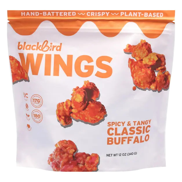 Plant-Based Classic Buffalo Spicy & Tangy Wings