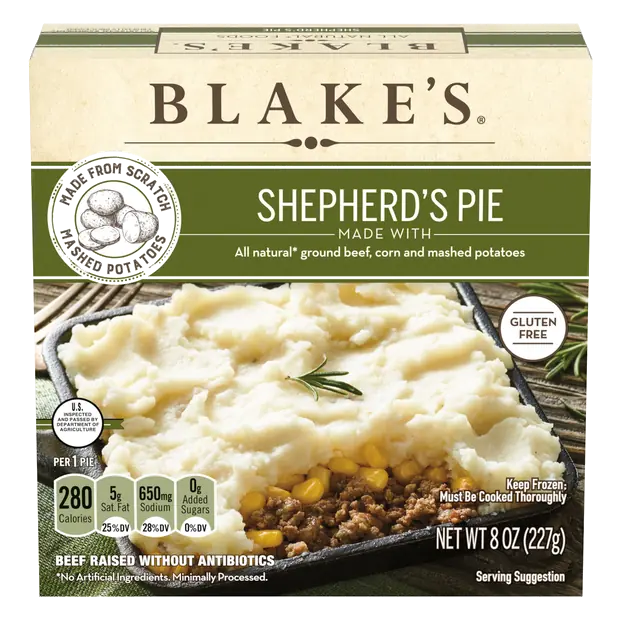 All Natural Shepherd's Pie Gluten Free Frozen Meal