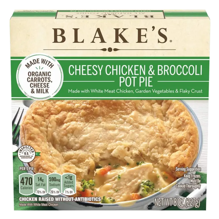 Cheesy Chicken & Broccoli Pot Pie, Frozen Meal