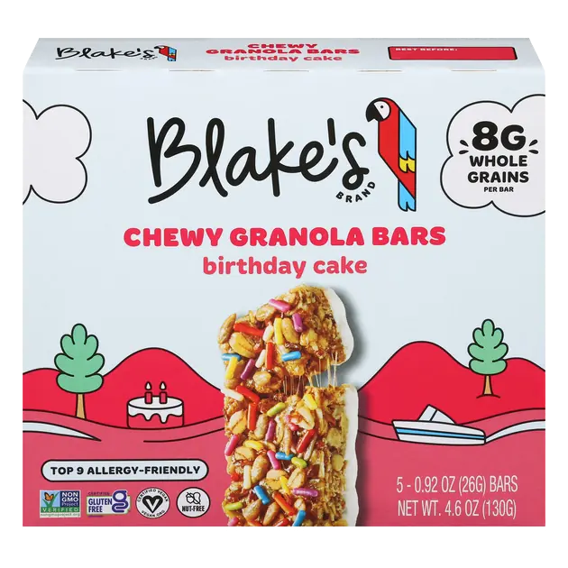 Birthday Cake Chewy Granola Bars