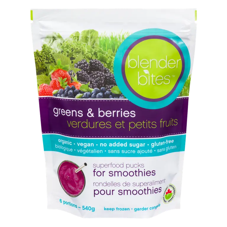 Blender Frozen Bites Smoothie Mix Greens & Berries 540 g