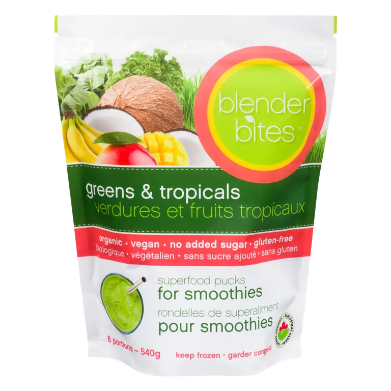 Blender Frozen Bites Smoothie Mix Greens & Tropicals 540 g