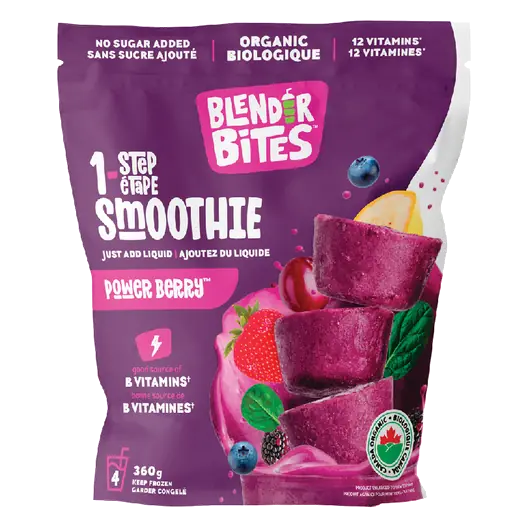 Organic 1-Step Frozen Smoothie Power Berry 360 g