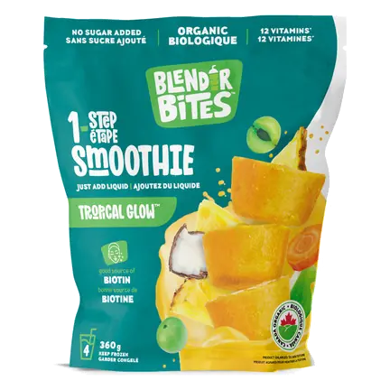 Organic Frozen Smoothie Tropical Glow 360 g
