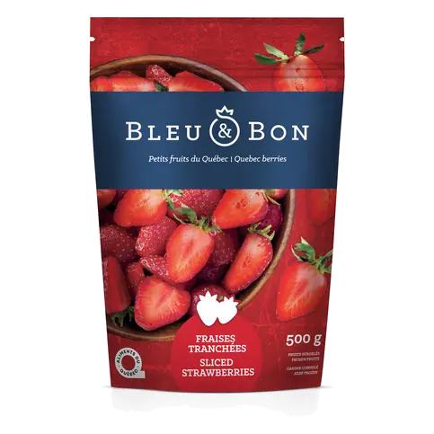 Frozen Fruits Sliced Quebec Strawberries 500 g