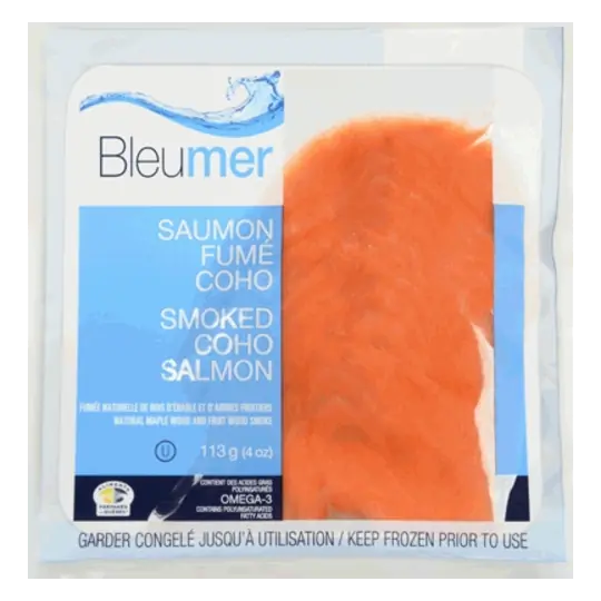 Frozen Coho Smoked Salmon 113 g