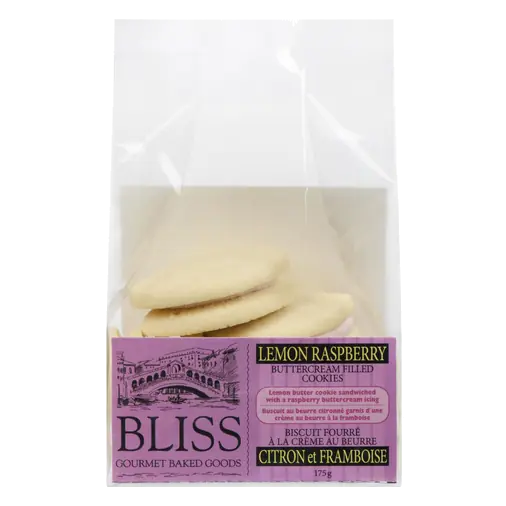 Buttercream Filled Cookies Lemon Raspberry 175 g