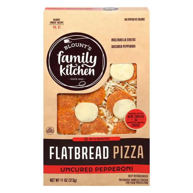 Uncured Pepperoni Flatbread Pizza Refrigerated