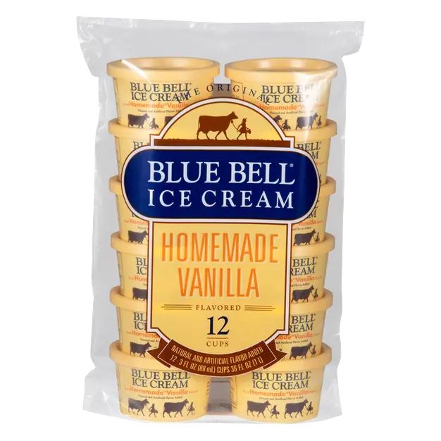 Homemade Vanilla Ice Cream Cups - 12 ct