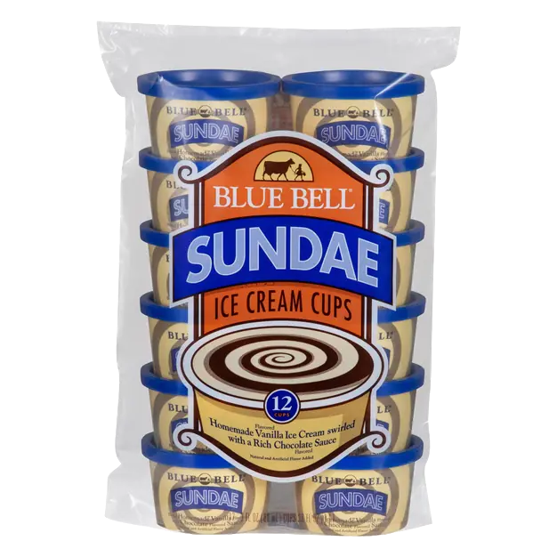 Sundae Ice Cream Cups - 12 ct