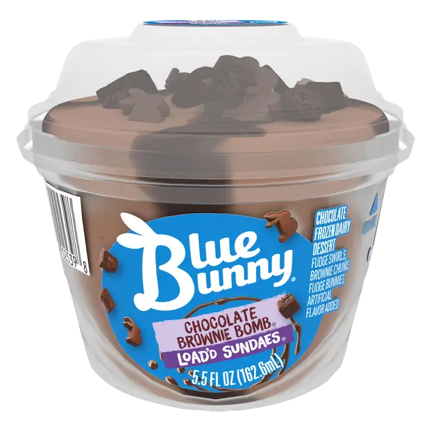 Load'd Sundaes Chocolate Brownie Bomb Frozen Dairy Dessert