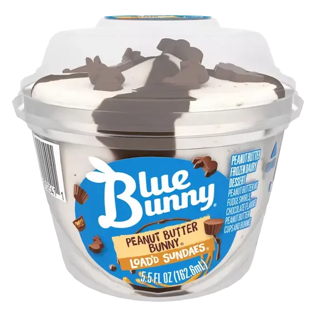 Load'd Sundaes Frozen Dairy Dessert, Peanut Butter Bunny