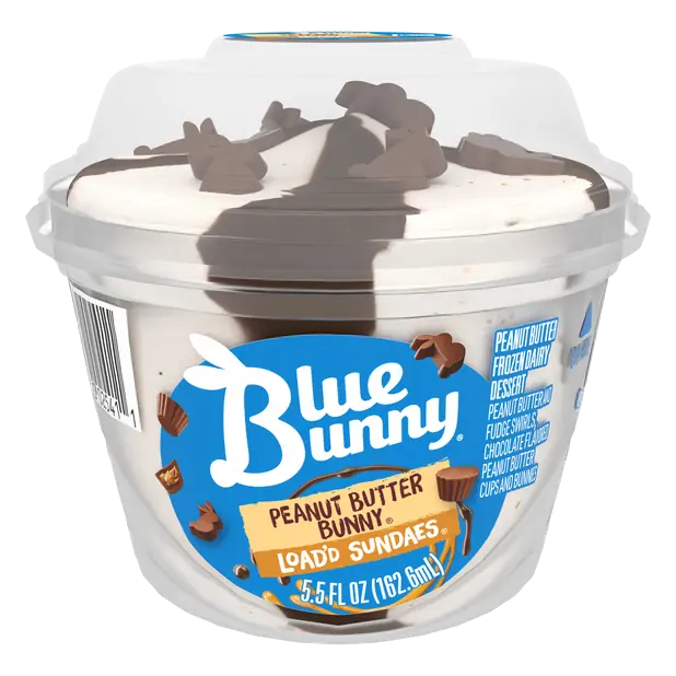 Load'd Sundaes Peanut Butter Bunny Frozen Dairy Dessert