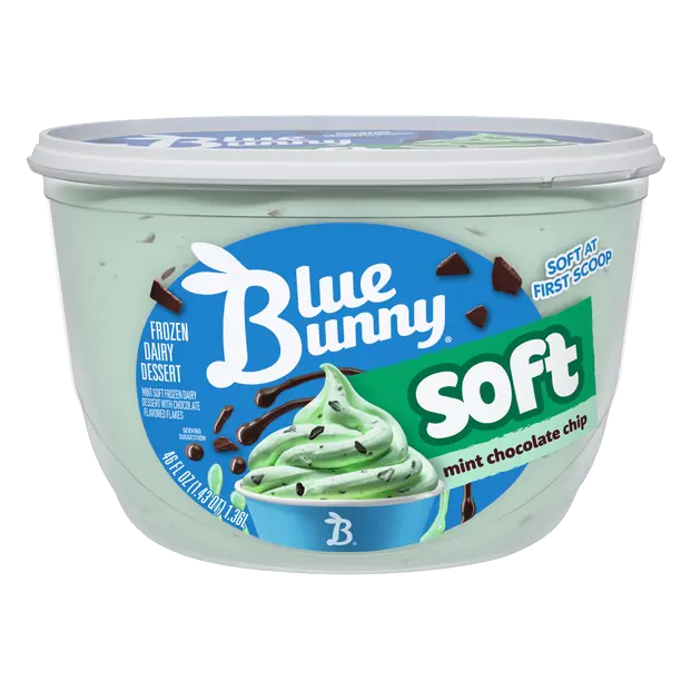 Soft Mint Chocolate Chip Frozen Dairy Dessert