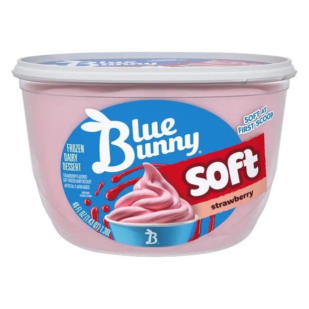 Soft Strawberry Frozen Dairy Dessert