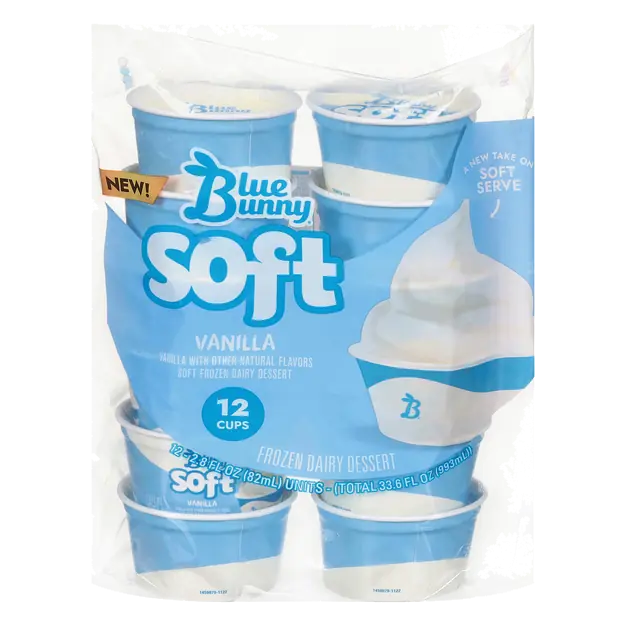 Vanilla Frozen Dairy Dessert Cups - 12 ct