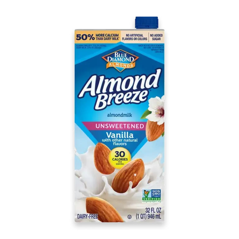 Almond Breeze Dairy Free Shelf Stable Unsweetened Vanilla Almond Milk