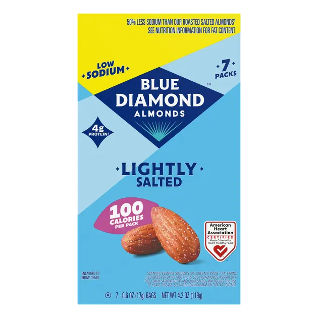 Lightly Salted Low Sodium Almonds On-the-Go