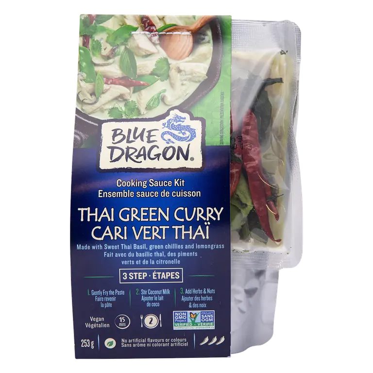 Vegan 3 Step Cooking Sauce Kit Thai Green Curry 253 g