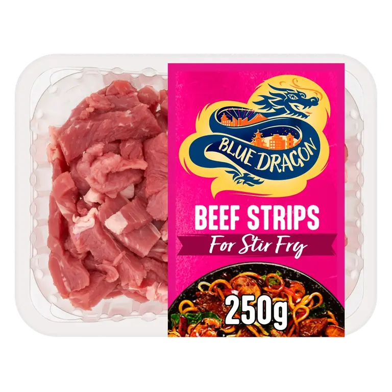 British Beef Strips For Stir Fry 250g