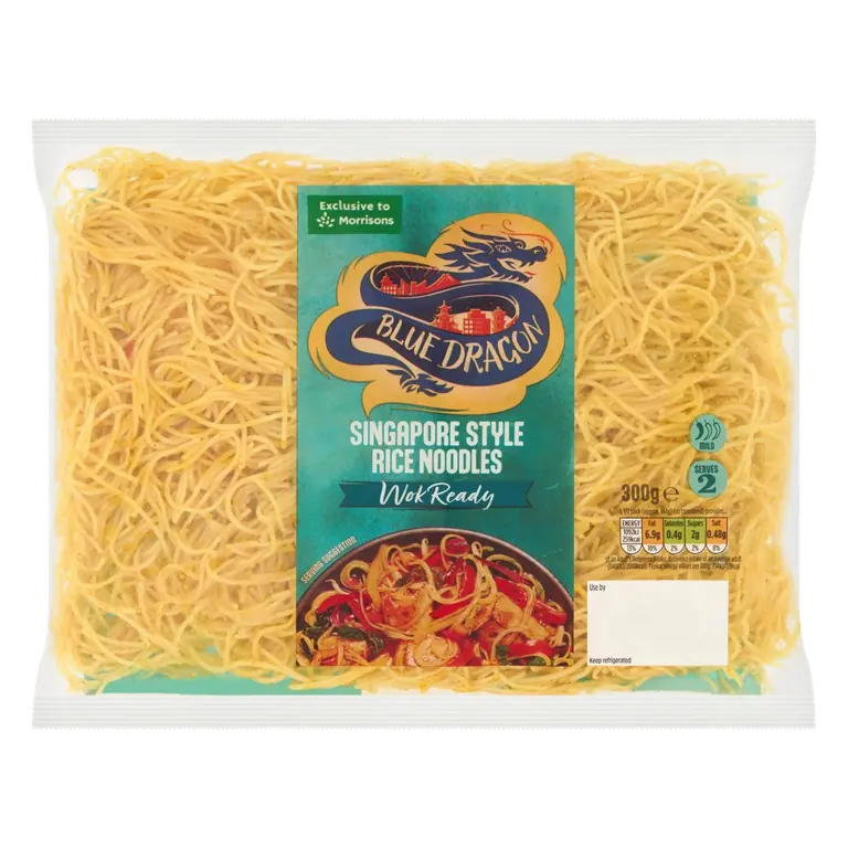 Singapore Style Rice Noodles Wok Ready