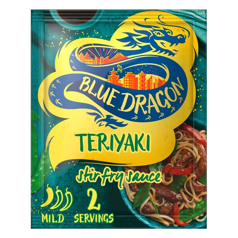 Sticky Teriyaki Stir Fry Cooking Sauce Mild 120g