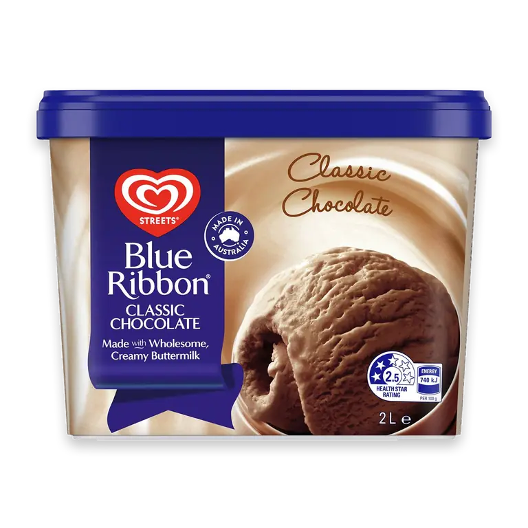 Classic Chocolate Tub Fat Ice Cream Dessert Tub